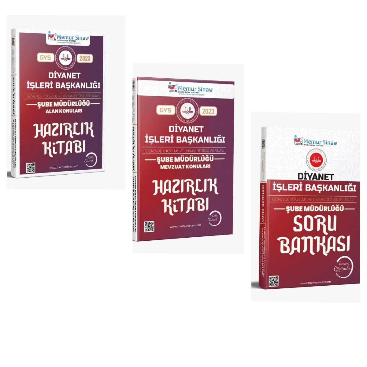 Diyanet İşleri Başkanlığı ŞUBE MÜDÜRÜ Görevde Yükselme 3'lü ve 2'li SETLER ile Tek kitap halinde satışa ÇIKTI!