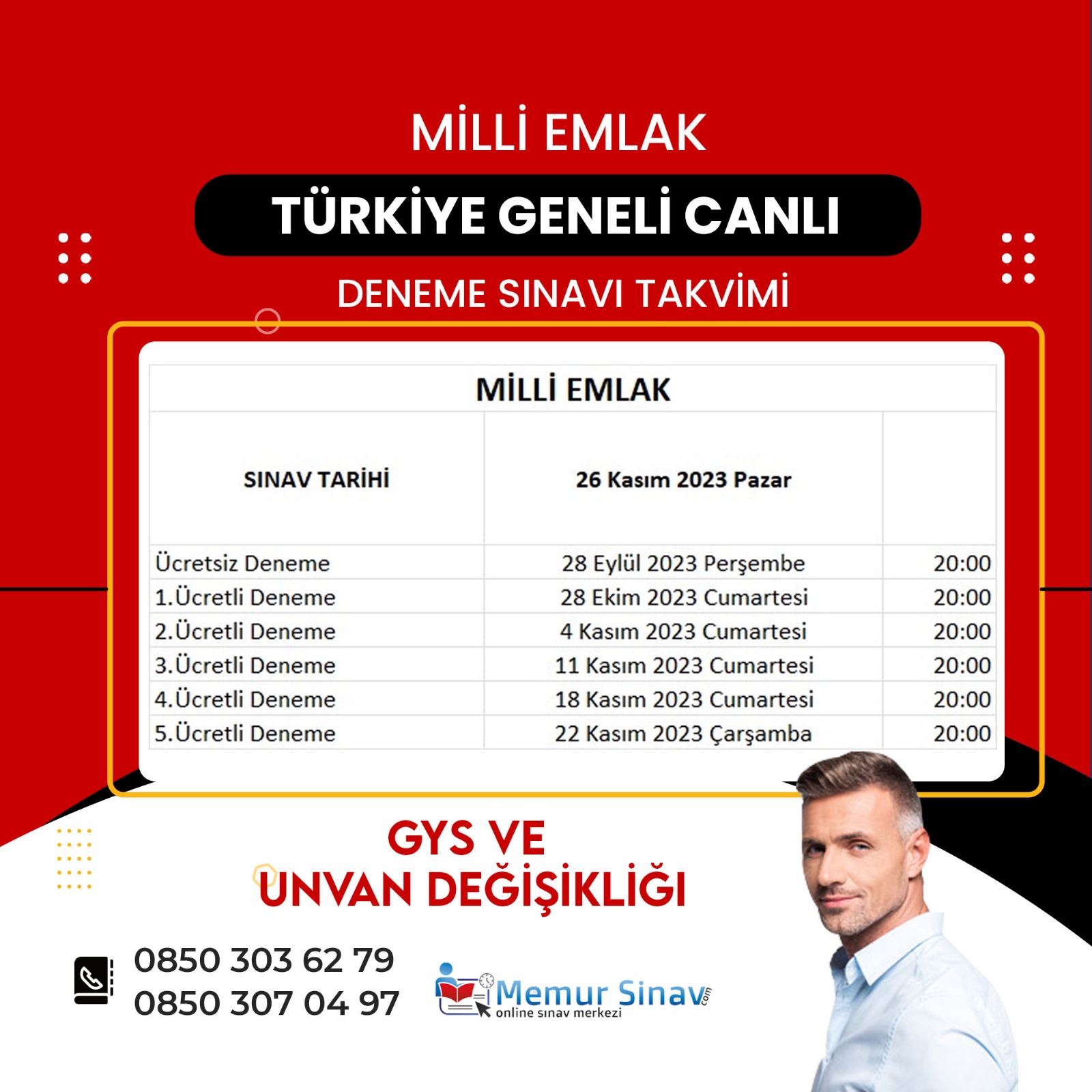 Milli Emlak Uzmanlığı Deneme Sınavlarına Katılın!